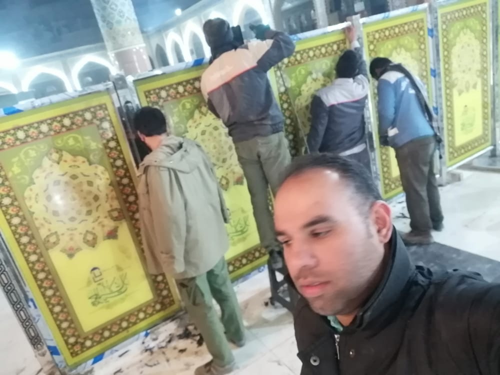 گفتگو با یازعی مسئول ستاد بازسازی عتبات عالیات آبادان ؛ آغاز نصب قاطع های حرم حضرت زینب کبری سلام الله علیها+عکس
