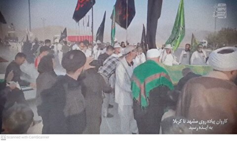 استقبال باشکوه اهالی ایذه از کاروان پیاده روی اربعین حسینی