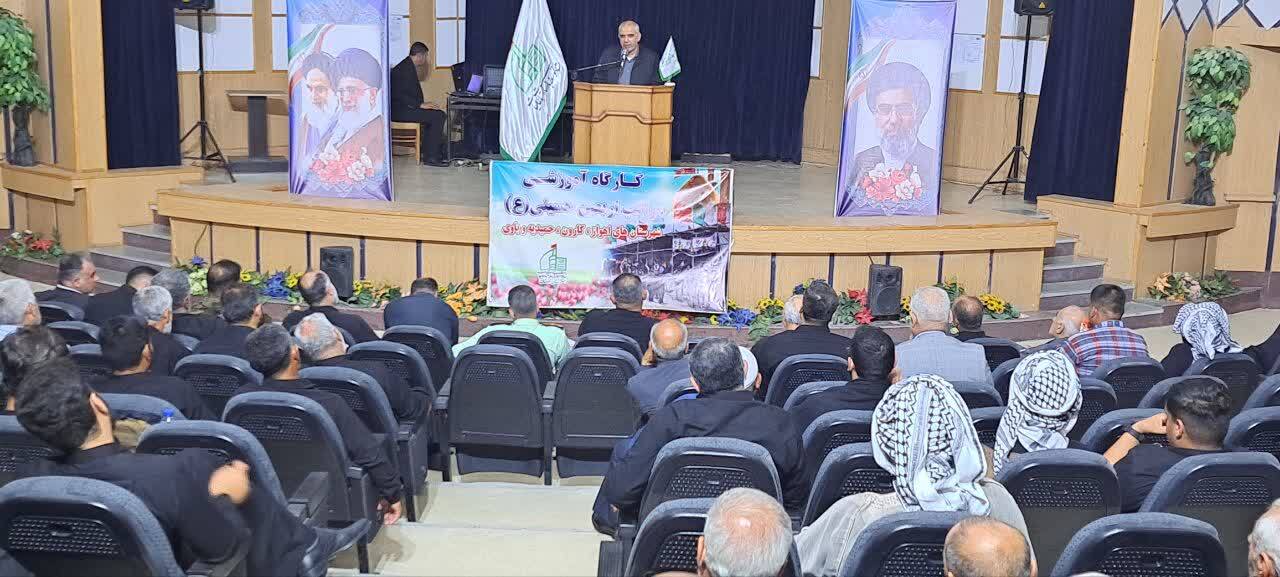 برگزاری کارگاه آموزشی مدیران مواکب اربعین حسینی شهرستان های اهواز، باوی و کارون