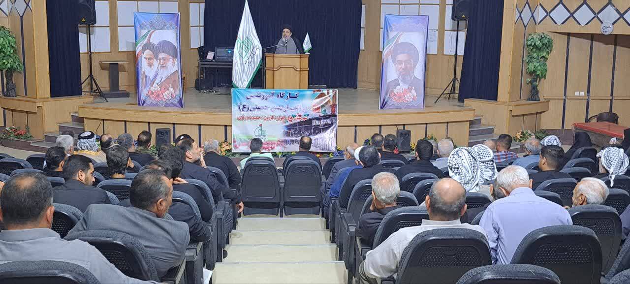 برگزاری کارگاه آموزشی مدیران مواکب اربعین حسینی شهرستان های اهواز، باوی و کارون